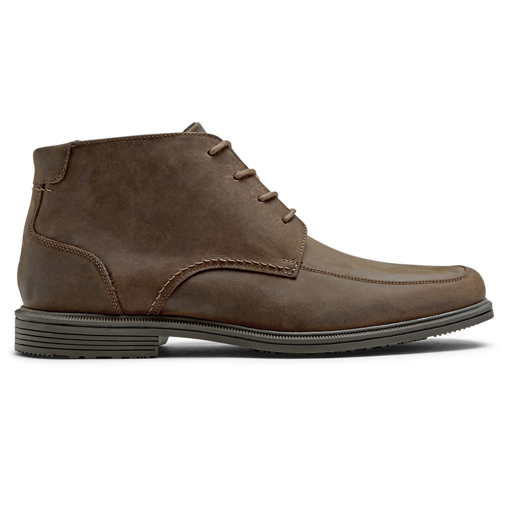 Rockport Singapore Mens Boots - Taylor Waterproof Chukka Brown - DR9861045